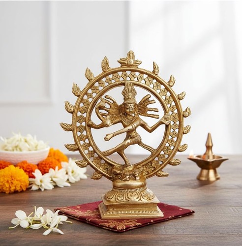 Brass nataraja statue - nataraja, |