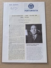 RARE! BOB JACKSON PORTSMOUTH 2