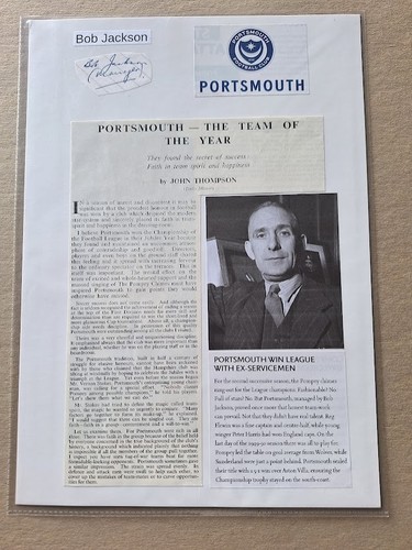 Rare bob jackson portsmouth 2 - bob,