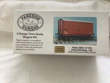 PARKSIDE DUNDAS O GAUGE PS36 LNER 10 TON FISH VAN /  WAGON UNBUILT KIT