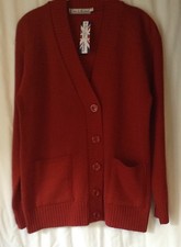 NEW LADIES ACRYLIC KNITTED V NECK PLAIN CARDIGAN WITH POCKETS*22 COLOURS*6 SIZES