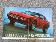 Rare Original Collectable 1988 Magazine Advert Picture Mitsubishi Starion Ad 80s