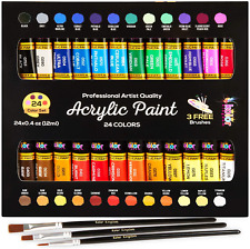 Acrylic Paint Set 24 Colours