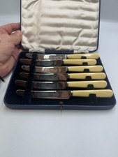 vintage set of six stainless
