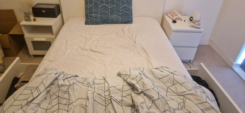 Ikea malm double - ikea, bed