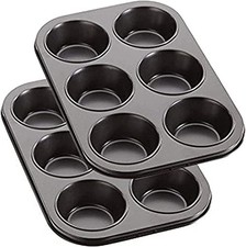 2Pcs Muffin Tray  6 Cup