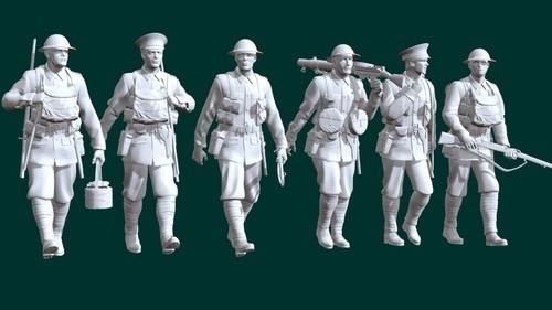 Ww1 british soldiers full set - soldiers,