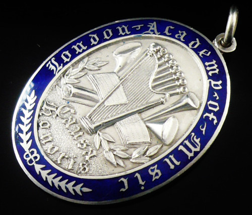 Sterling silver enamel pocket - sterling,