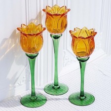 Orange Tulips Votive Candle