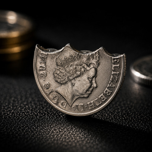 Coin bottle 10p single - in,