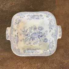Antique Staffordshire ‘Asiatic Pheasant’ Double Handled Serving Bowl or Dish
