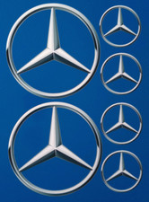 6x MERCEDES EMBLEM CAR RACING