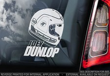 Joey Dunlop - Car Window Sticker - HELMET Isle of Man TT#3 Superbike - TYP3