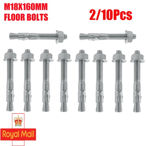 10pcs m18 x160mm floor bolts - 2/10pcs,