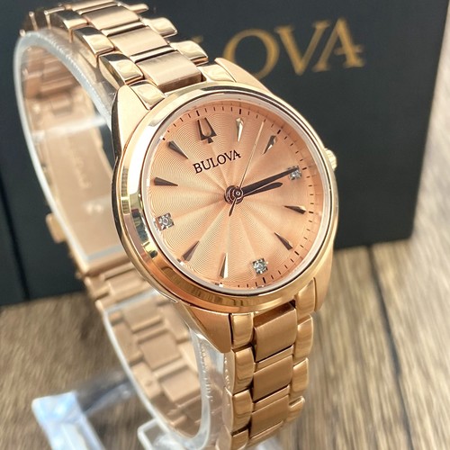 Bulova sutton 97p151 rose - bulova, gold