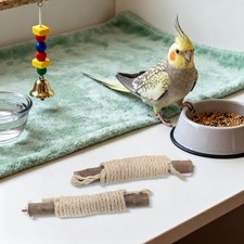 5 PCS Parrot Perch Set Wooden