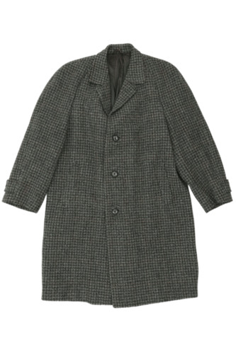 Crombie men coat - l, grey