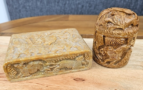 Vintage hand carved - vintage, soapstone