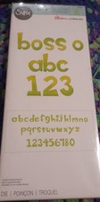 Sizzix Bigz XL Boss-O Lowercase alphabet & number die #A11038 Retail $80.99