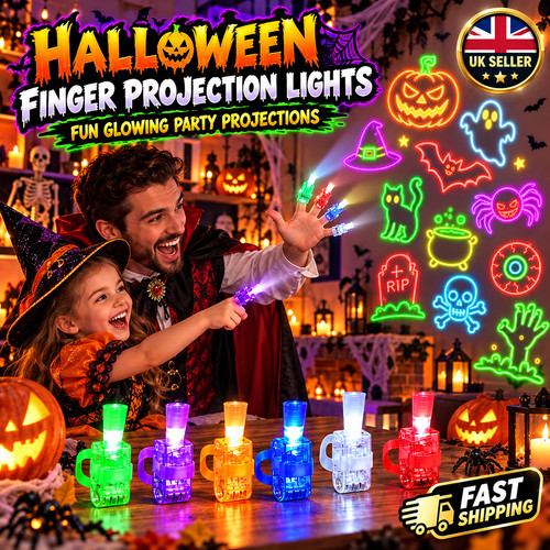 10pcs halloween led finger - 10pcs,