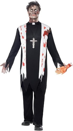 Mens zombie priest costume - mens,