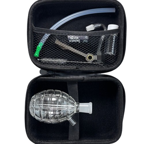 Clear thick glass bong - 4.3",