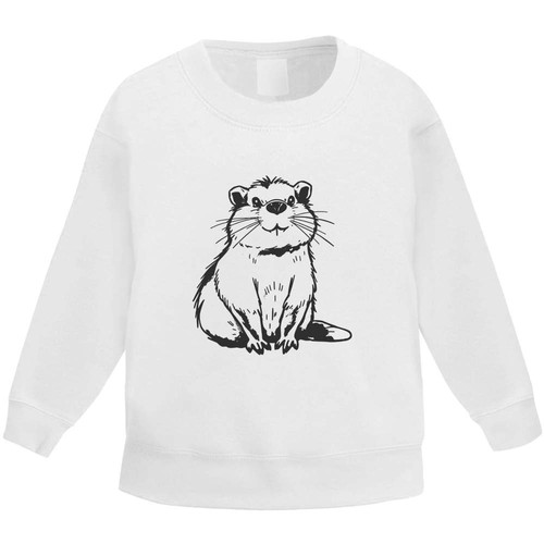 Happy beaver kids sweatshirt - beaver',