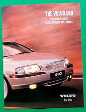 2000 VOLVO S80 Sales Brochure UK Market - Excellent Condition