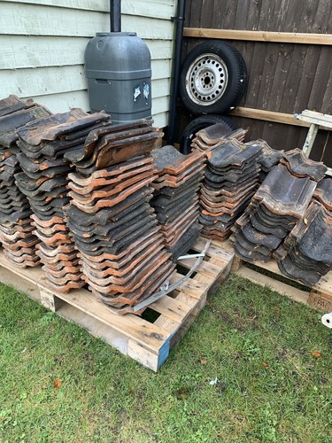Terracotta roof tiles over - terracotta,