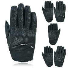 Leather motorbike gloves - leather,