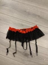 BNWOT Sheer Black & Red