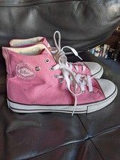 Lee Cooper Pink Baseball Boots Pumps Trainers Hi Tops Converse Style UK 6 EU 39