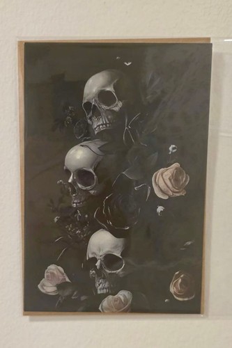 Dark gothic skull - dark, &