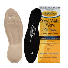 Happy Feet Plantar Fasciitis Flat Feet Orthotic High Arch Support Gel Insert ...
