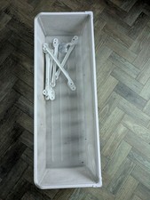 3 Used IKEA KOMPLEMENT Mesh Basket (100x35 cm) - White Plus Rails