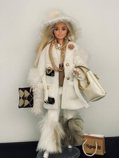 Barbie doll with handmade designed clothes accessories