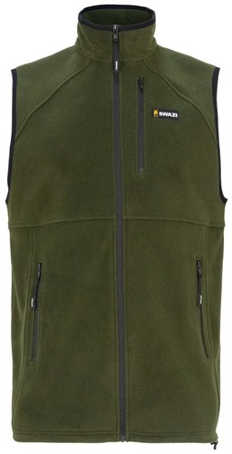 Swazi sherpa vest olive fleece - vest,