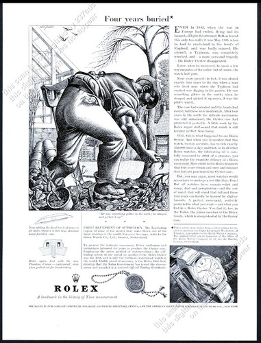 1953 rolex oyster - watch, raf