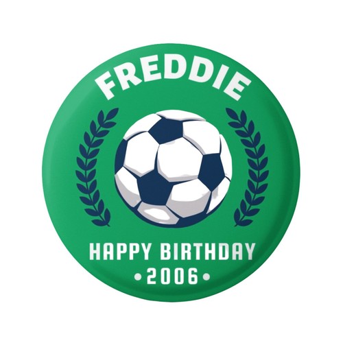 Personalised football pin - personalised,