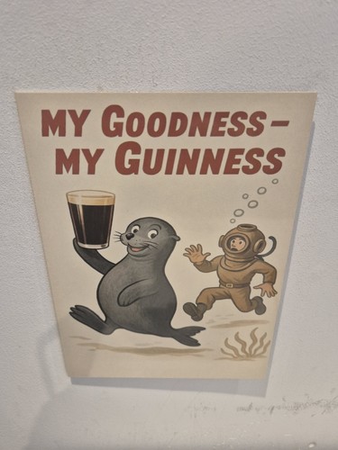 Guinness vintage metal sign - guinness,