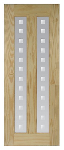 Pine screen printed glazed - pine,