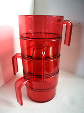 retro design 4 Ikea   Red transparent Cups ideal Picnic caravan tent equipment