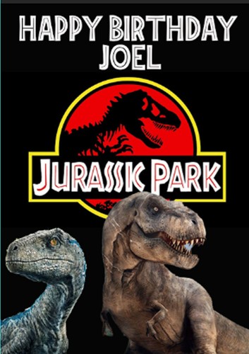Personalised jurassic park - jurassic,