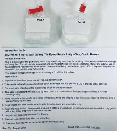 38g white floor wall quarry - 38g,