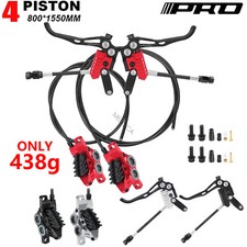 IIIPRO PEERAGE4 MTB Bike 4-Piston Hydraulic Disc Brakes Front/Rear 800/1550mm