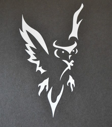 15cm bird prey winged - , owl