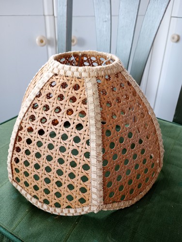 Wicker rattan lampshade - rattan,