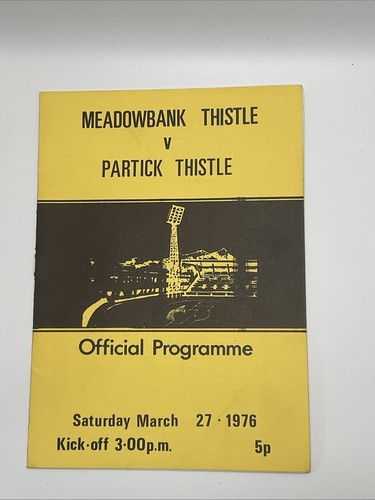 Meadowbank thistle partick - meadowbank,