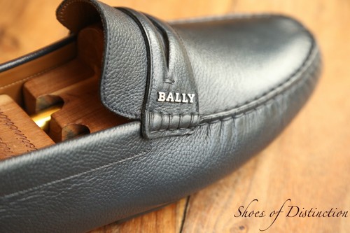 Bally blue leather loafers - bally,