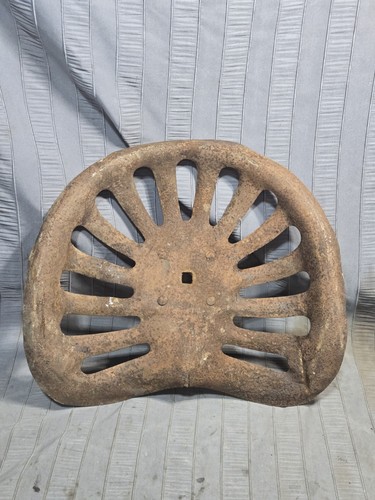 Vintage metal tractor seat - vintage,
